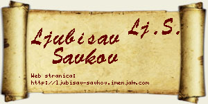 Ljubisav Savkov vizit kartica